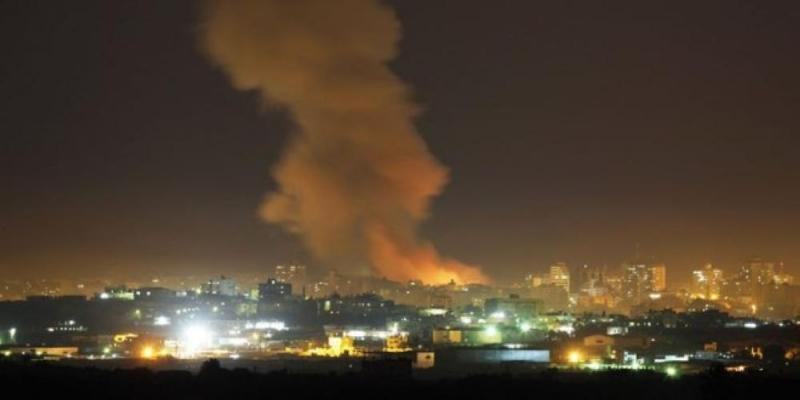 Обстрел ВВС Израиля районов Дамаска.