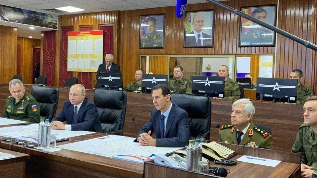 Президент России в ходе посещения командного пункта российской группировки в Сирии